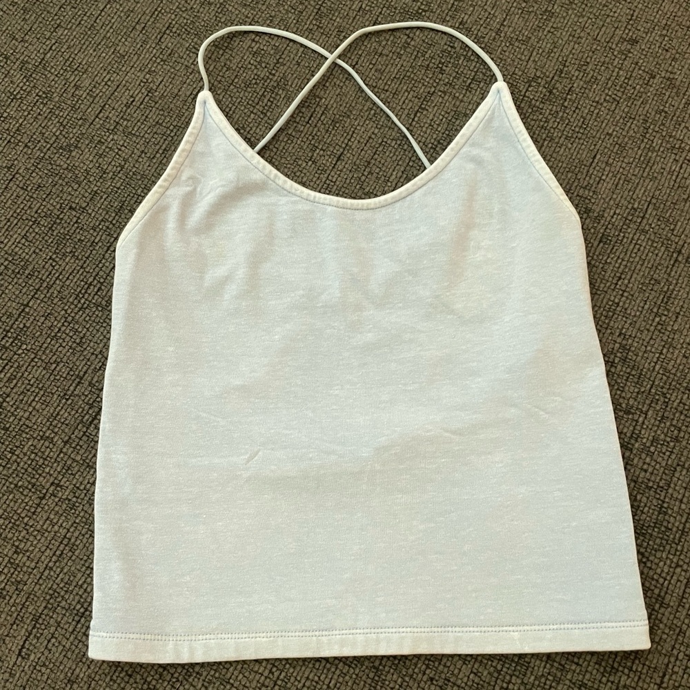 American Eagle Outfitters Cream Backless Crop Camisole